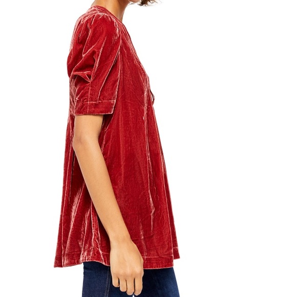 Free people NWT velvet tunic top - Picture 3 of 5